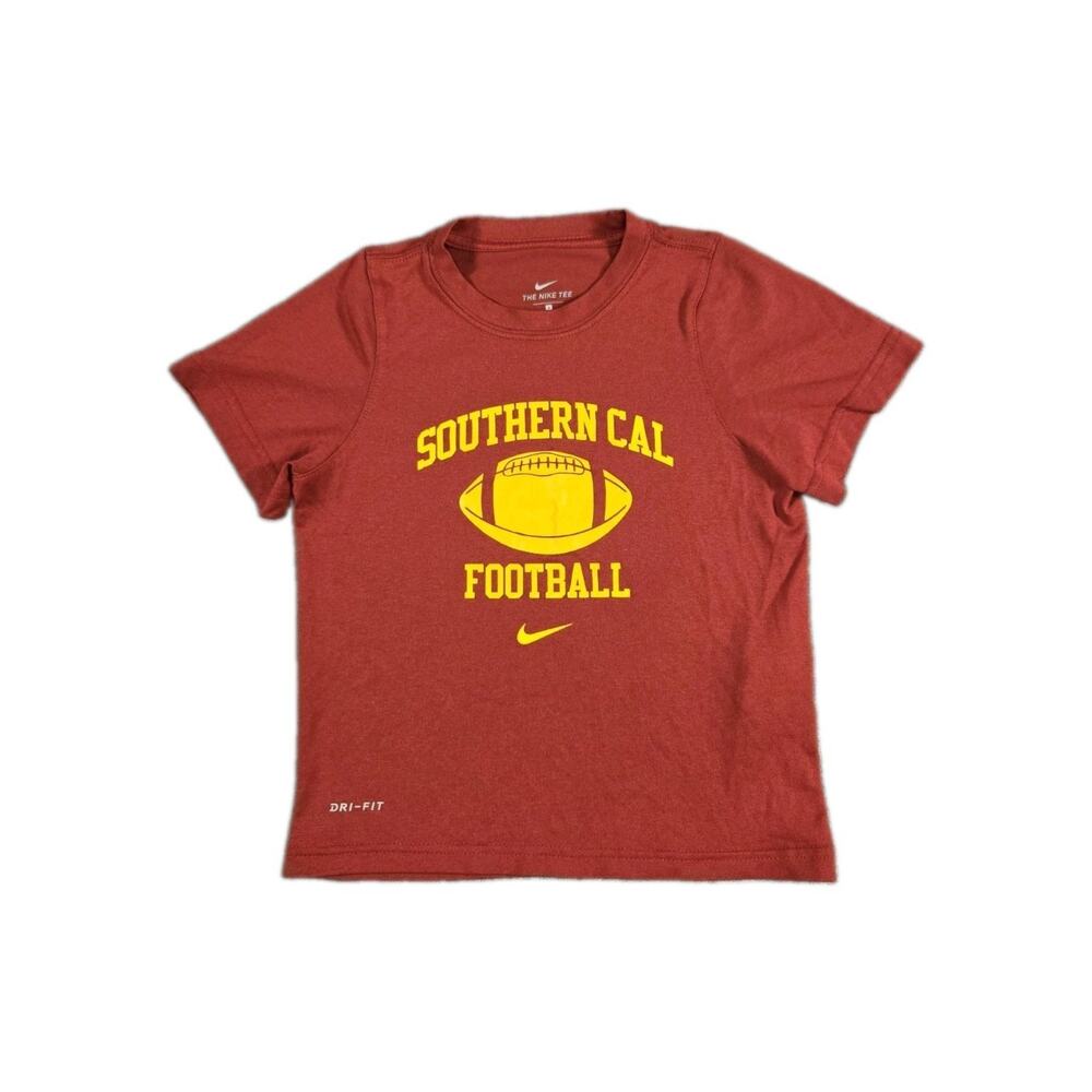 Nike Tee USC Trojans Litle Kid Size 4 Southern California Football Red C14